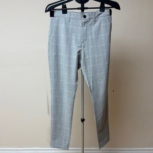 Zara Women's Light Gray Checkered Trousers